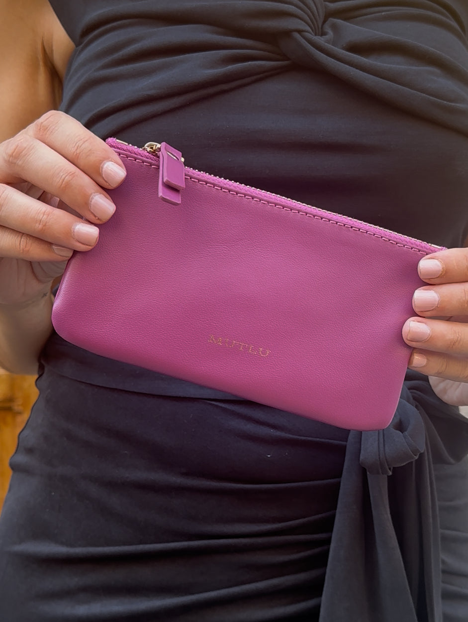 CARTERA DE PIEL BUGANVILLA