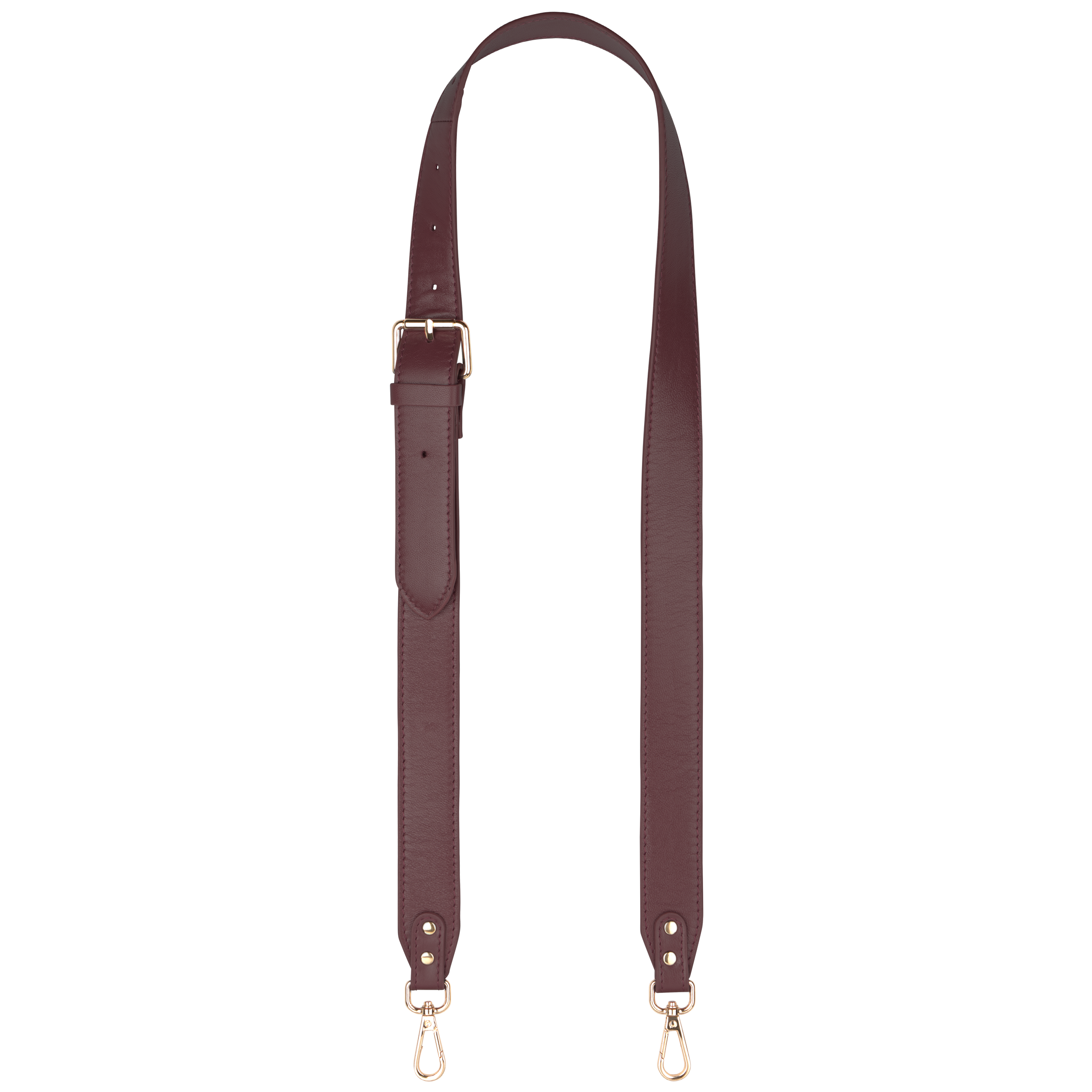CORREA DE PIEL BORDÓ